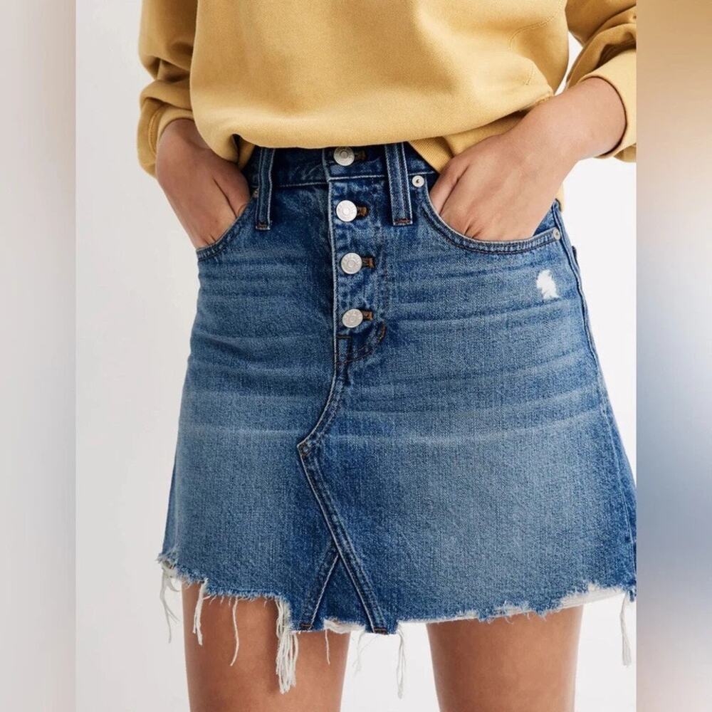 Madewell Denim Jean Skirt Sz 32